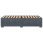 Preview: Bettgestell ohne Matratze Dunkelgrau 90x190 cm Samt