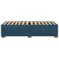 Preview: Bettgestell Blau 80x200 cm Samt