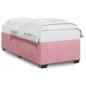 Preview: Bettgestell Rosa 80x200 cm Samt