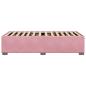 Preview: Bettgestell Rosa 80x200 cm Samt
