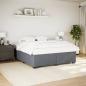 Preview: ARDEBO.de - Bettgestell ohne Matratze Dunkelgrau 200x200 cm Samt