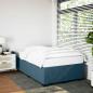 Preview: ARDEBO.de - Bettgestell Blau 120x190 cm Samt