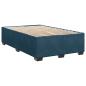 Preview: Bettgestell Blau 120x190 cm Samt
