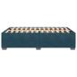 Preview: Bettgestell Blau 120x190 cm Samt