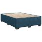 Preview: Bettgestell Blau 140x190 cm Samt