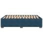 Preview: Bettgestell Blau 140x190 cm Samt