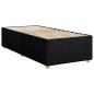 Preview: Bettgestell ohne Matratze Schwarz 80x200 cm Stoff