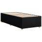 Preview: Bettgestell ohne Matratze Schwarz 80x200 cm Stoff