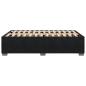 Preview: Bettgestell ohne Matratze Schwarz 120x190 cm Samt