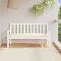 Preview: ARDEBO.de - Gartenbank-Auflage Cremeweiß 150x50x7 cm Oxford-Gewebe