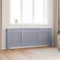 Preview: ARDEBO.de - MDF Heizkörperverkleidung Grau 205 cm