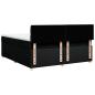 Preview: Boxspringbett mit Matratze Schwarz 180x200 cm Stoff