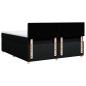 Preview: Boxspringbett mit Matratze Schwarz 180x200 cm Stoff