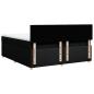Preview: Boxspringbett mit Matratze Schwarz 180x200 cm Stoff