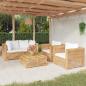 Preview: ARDEBO.de - 5-tlg. Garten-Lounge-Set mit Kissen Massivholz Teak