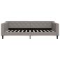 Preview: Tagesbett Ausziehbar Taupe 100x200 cm Stoff