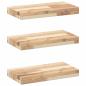 Preview: Schweberegale 3 Stk. 40x20x4 cm Massivholz Akazie Unbehandelt