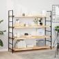 Preview: ARDEBO.de - Schweberegale 2 Stk. 140x40x4 cm Massivholz Akazie Unbehandelt