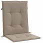 Preview: Gartenstuhlauflagen für Niedriglehner 4 Stk. Taupe 100x50x3 cm
