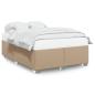 Preview: Bettgestell Cappuccino-Braun 160x200 cm Kunstleder