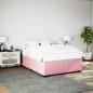 Preview: ARDEBO.de - Bettgestell Rosa 140x200 cm Samt