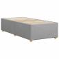 Preview: Bettgestell ohne Matratze Hellgrau 90x190 cm Stoff