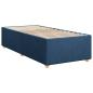 Preview: Bettgestell ohne Matratze Blau 90x200 cm Stoff