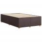 Preview: Bettgestell ohne Matratze Dunkelbraun 120x190 cm Stoff