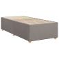 Preview: Bettgestell ohne Matratze Taupe 90x200 cm Stoff