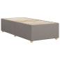 Preview: Bettgestell ohne Matratze Taupe 90x200 cm Stoff