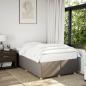 Preview: ARDEBO.de - Bettgestell ohne Matratze Taupe 120x200 cm Stoff