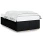 Preview: Bettgestell ohne Matratze Schwarz 120x200 cm Stoff