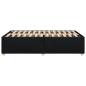 Preview: Bettgestell ohne Matratze Schwarz 120x200 cm Stoff