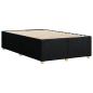 Preview: Bettgestell ohne Matratze Schwarz 120x200 cm Stoff