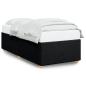 Preview: Bettgestell ohne Matratze Schwarz 90x190 cm Stoff