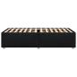 Preview: Bettgestell ohne Matratze Schwarz 90x190 cm Stoff