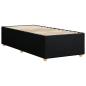 Preview: Bettgestell ohne Matratze Schwarz 90x190 cm Stoff