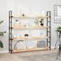 Preview: ARDEBO.de - Schweberegale 2 Stk. 140x20x4 cm Massivholz Akazie Unbehandelt