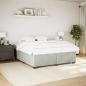 Preview: ARDEBO.de - Bettgestell ohne Matratze Hellgrau 180x200 cm Samt