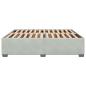 Preview: Bettgestell ohne Matratze Hellgrau 180x200 cm Samt