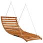 Preview: Hollywoodschaukel Massivholz Fichte mit Teak-Finish