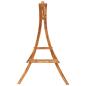 Preview: Hollywoodschaukel Massivholz Fichte mit Teak-Finish