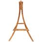 Preview: Hollywoodschaukel mit Auflage Massivholz Fichte mit Teak-Finish