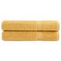 Preview: ARDEBO.de - Premium Handtücher SOLUND 2 Stk. Gold 100x200 cm 600 g/m²