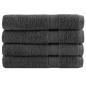 Preview: ARDEBO.de - Premium Saunatücher SOLUND 4 Stk. Anthrazit 80x200 cm 600 g/m²
