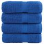 Preview: ARDEBO.de - Premium Gästetücher SOLUND 4 Stk. Blau 30x50 cm 600 g/m²