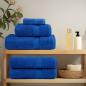 Preview: Premium Gästetücher SOLUND 4 Stk. Blau 30x50 cm 600 g/m²