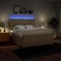 Preview: Boxspringbett mit Matratze Creme 180x200 cm Stoff