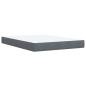 Preview: Boxspringbett mit Matratze Dunkelgrau 140x200 cm Samt