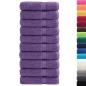 Preview: Premium Badetücher SOLUND 10 Stk. Lila 100x150 cm 600 g/m²